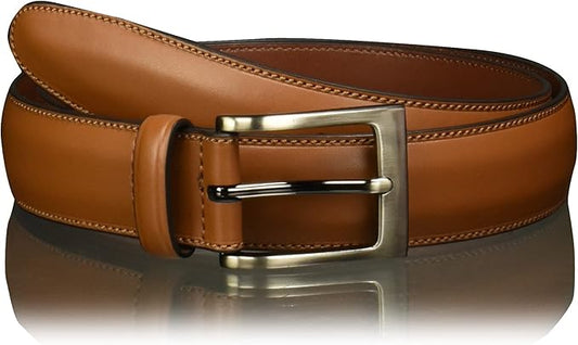 "Timothy" Leather Dress Belt – Extended Sizes