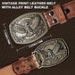 Western Belt with 3D Bald Eagle Buckle – Adjustable