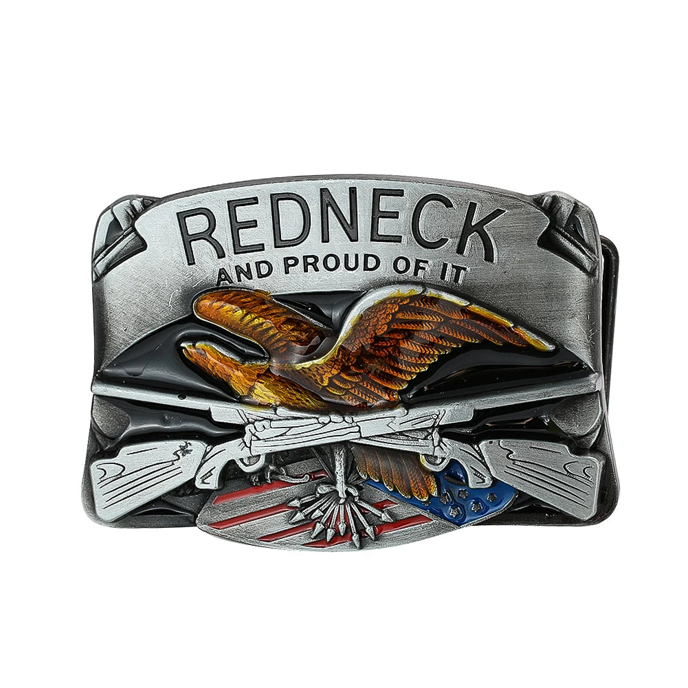 Men's Shotgun Eagle Belt Buckle - Durable Western & Redneck Style