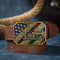 Western PU Leather Cowboy Belt - Horse Floral Buckle Western Style Statement