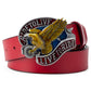 Casual Cowhide Leather Belt - Smooth Buckle Everyday Fit
