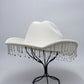 Warped Top Hat With Diamond Tassel Western Cowboy Hat