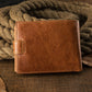 Multifunctional Men's Short Leather Wallet
