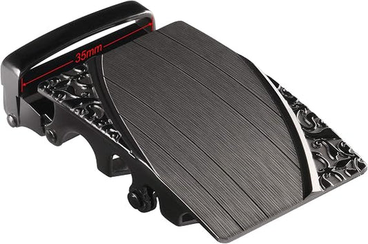 2-Piece Alloy Ratchet Belt Buckle Set for Men