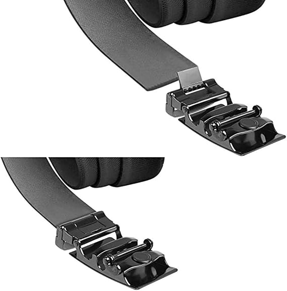 2-Piece Alloy Ratchet Belt Buckle Set for Men