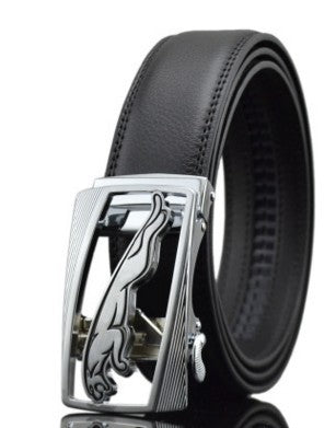 Men's Automatic Buckle Leather Belt