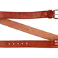 Washed vegetable tanned top layer cowhide belt