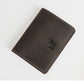 Men’s Genuine Cowhide Leather Card Holder Wallet – Mini Slim & Thin, No Zipper Closure