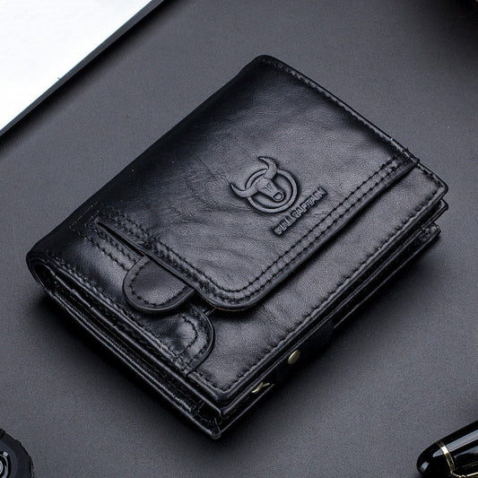 First layer cowhide men's leather wallet