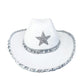 Party Black Bilateral Sequined Cowboy Hat
