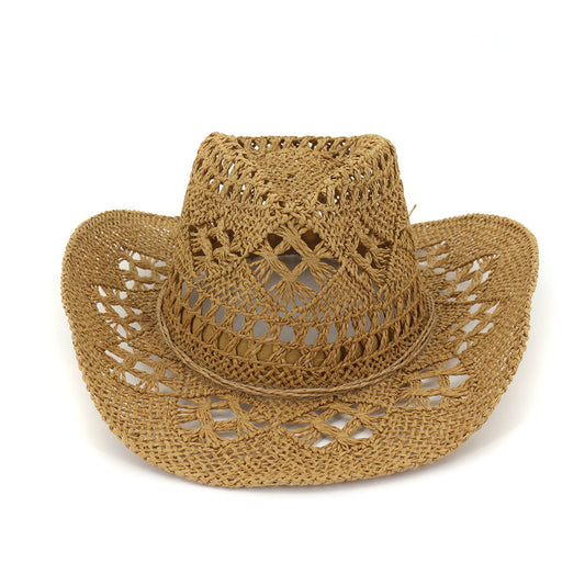 Hat travel sun sun visor western cowboy straw hat