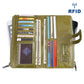 Retro Women's Leather Wallet Fashion Rfid Long Wallet