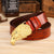 Western Men’s Leather Belt with Eagle Head Buckle