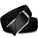 COWATHER Leather Automatic Buckle Statement Belt for Men