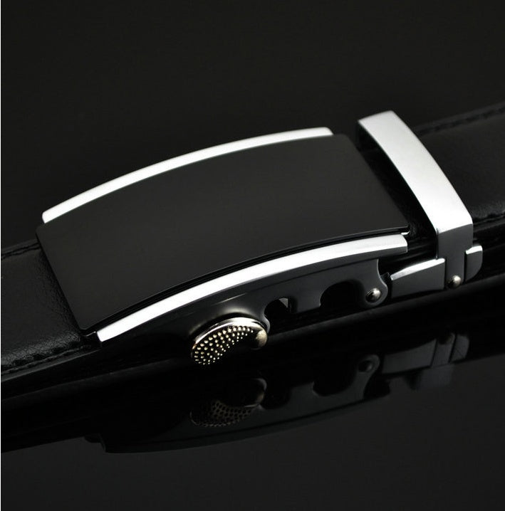 Men’s Statement Adjustable Leather Ratchet Belt