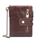 Luxurious Genuine Leather Wallet for Men – RFID Protection, Zipper Coin Pocket, Cowhide Bifold Design