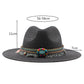 Jazz Cowboy Straw Outdoor Seaside Sun Hat
