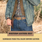 Men's Full Grain Western Belt – Handmade Snap-On Buckle