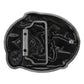 Men's Western Live To Ride Longhorn Bull Motorcycle Alloy Belt Buckle