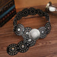 Women's Vintage Bohemian PU Leather Belt | Western Dot Pattern