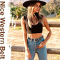 Women's Cowgirl Bling Belt – Turquoise & Rhinestone