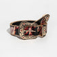 Women's Vintage Western Floral PU Leather Belt - Embossed & Embroidered