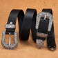 Women's Double Buckle Western Belt – Vintage Leather
