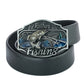 Western Cowboy "I'd Rather Be Fishing" Enamel Belt Buckle for Men
