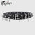 Women's Black Pentagram Eye Y2K Punk Western Leather Belt