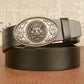 Western Men’s Ethnic Style Cowhide Belt with Faucet Buckle