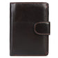 Men’s Short Vintage Leather Wallet | Genuine Leather Trifold with Classic Design
