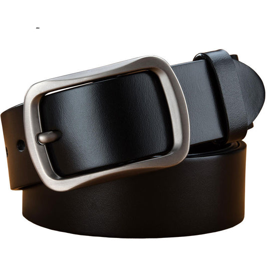 Men’s Plus Size Casual Cowhide Leather Belt