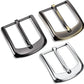 3-Pack Metal Prong Buckle Set - Silver, Black & Bronze