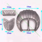 3-Pc Set Antique Silver 30mm Western Flower Belt Buckle for Men DIY Leathercraft