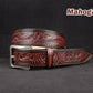 Personalized Tooled Western Leather Belt – Custom Made