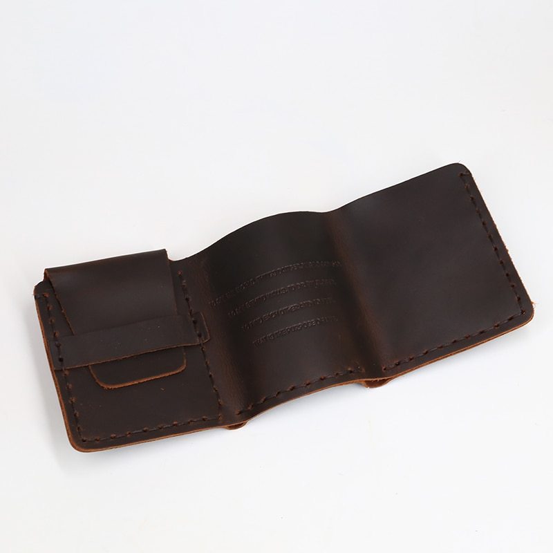Personalized Retro Day Dreamer Horse Leather Trifold Wallet – Genuine Cowhide