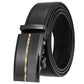 Men’s Statement Leather Ratchet Belt with Automatic Buckle