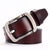 Fashion Men Genuine Leather Adjustable Pin Buckle Belt
