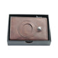 Slim PU Leather Credit Card Holder Wallet with AirTag Slot and RFID Blocking