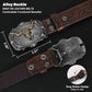 Western Leather Belt for Men – Removable Alloy Buckle