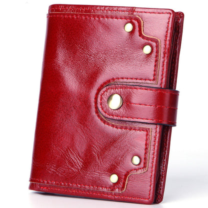 Men’s High-End Suede Leather Business Wallet – Premium First Layer Cowhide, Magnetic Closure