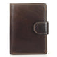 Men’s Short Vintage Leather Wallet | Genuine Leather Trifold with Classic Design
