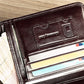 Men’s Genuine Leather Trifold Wallet – No Zipper, Coin Pocket, Slim & Compact Design in Black & Brown