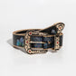 Women's Vintage Western Floral PU Leather Belt - Embossed & Embroidered