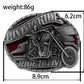 Men's Western Live To Ride Longhorn Bull Motorcycle Alloy Belt Buckle