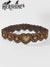 Adjustable Women's Western Leather Heart Cutout Belt – Boho, Gothic & Punk Style
