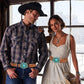 Women's Turquoise Embossed Western Belt – Detachable