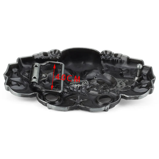 Western Skull Novelty Belt Buckle for Men & Women - Zinc Alloy Piston Design