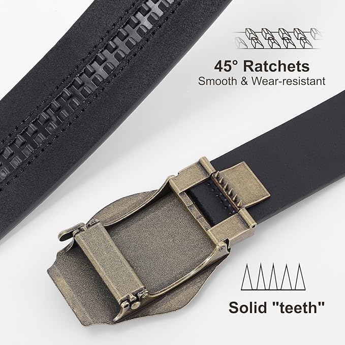 Men's Western Ratchet Belt – Automatic Cowboy Buckle