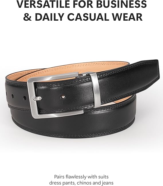 Men's Full-Grain Leather Belt – No Peel, No Crack
